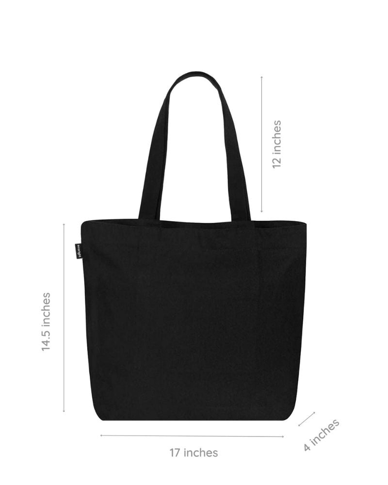 Sustainable bags, Black tote handbag, Aesthetic bags, Large tote bags for women, Tote bag big, Ecoright 