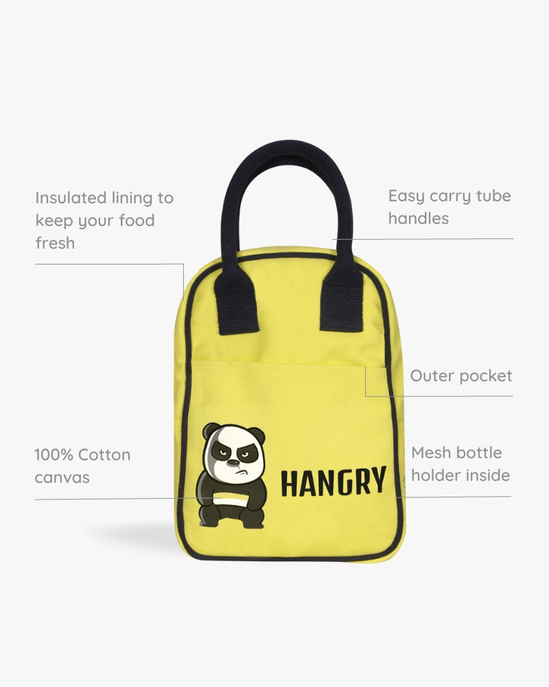 Insulated Lunch Bag (Pack of 2) - Hangry Bear and Hangry Panda