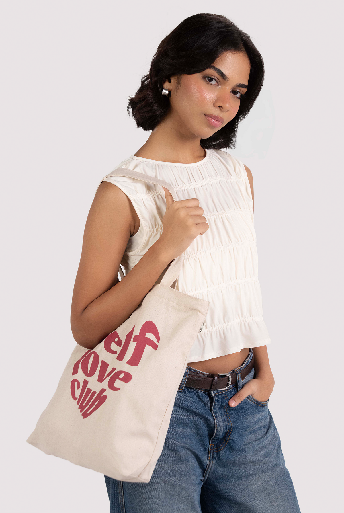 Self Love Zipper Tote Bag