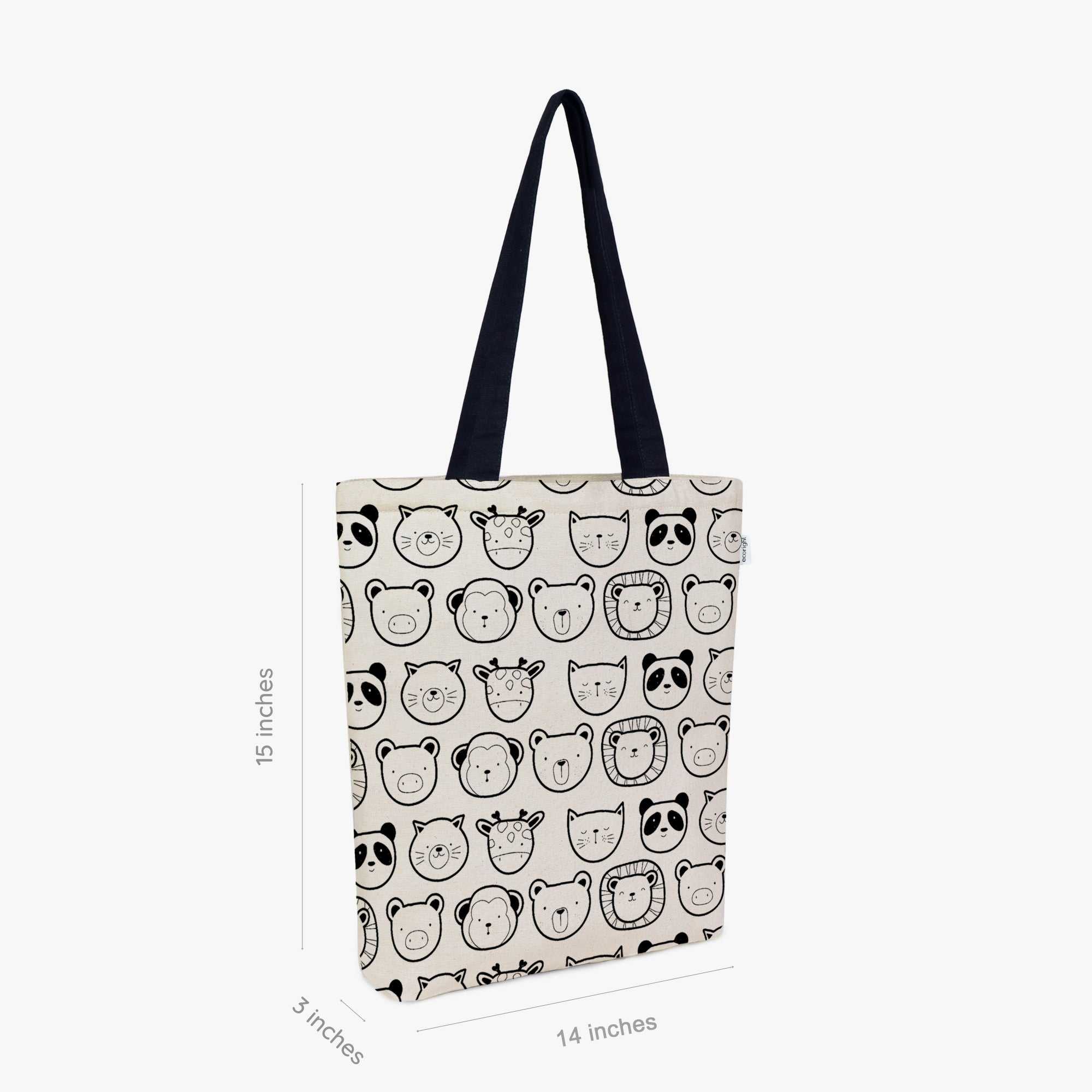 Animal tote bag hotsell