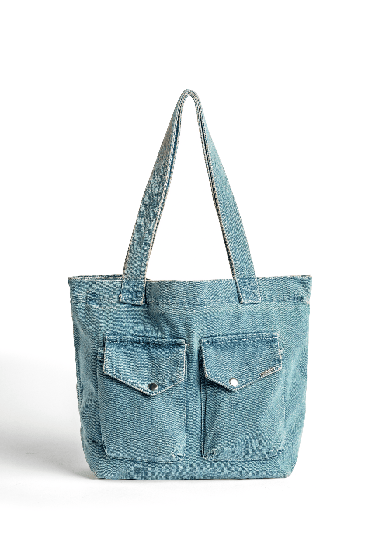 August Denim Tote Bag