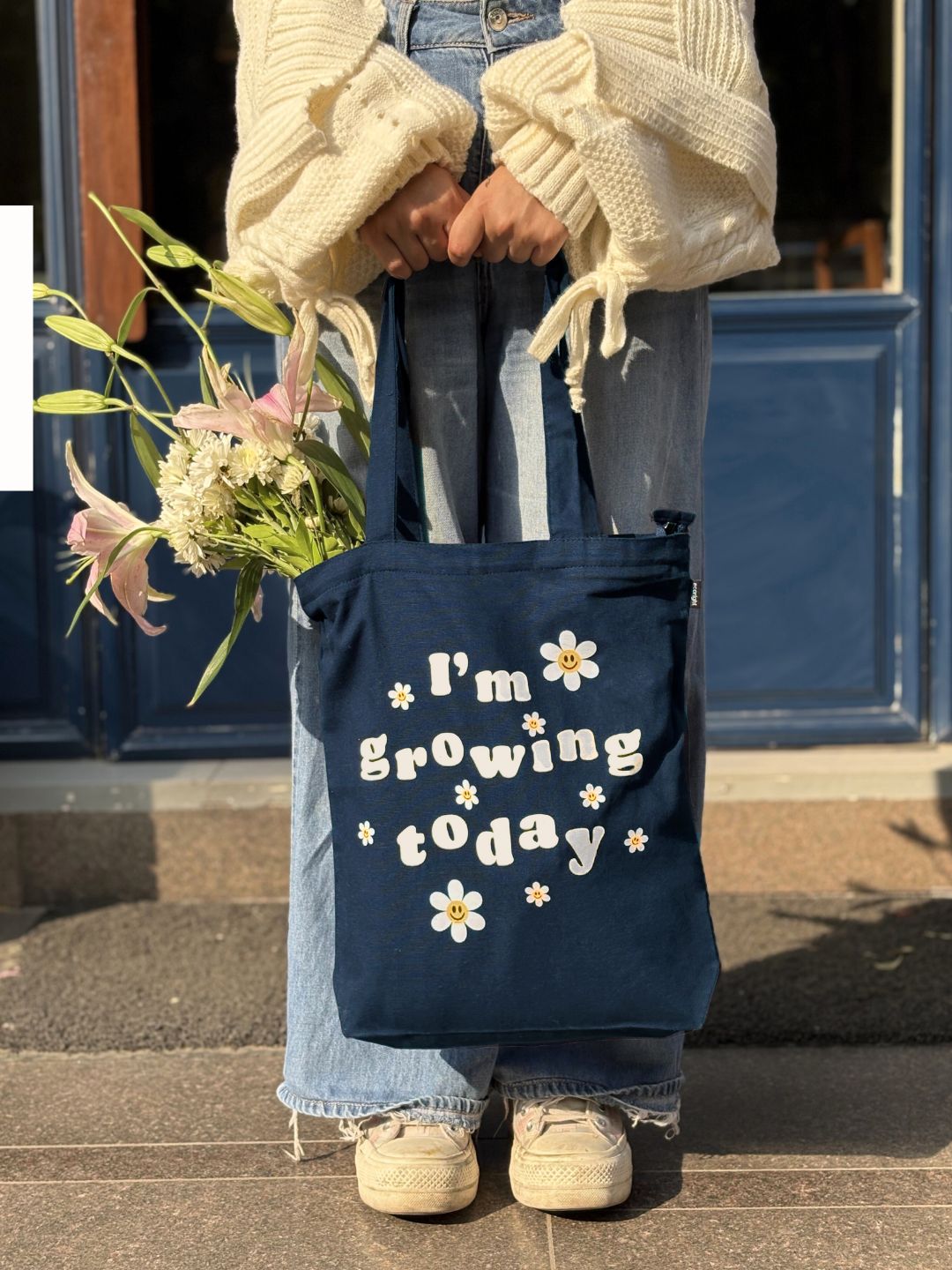 Zipper Tote Bag - Growing Wonder