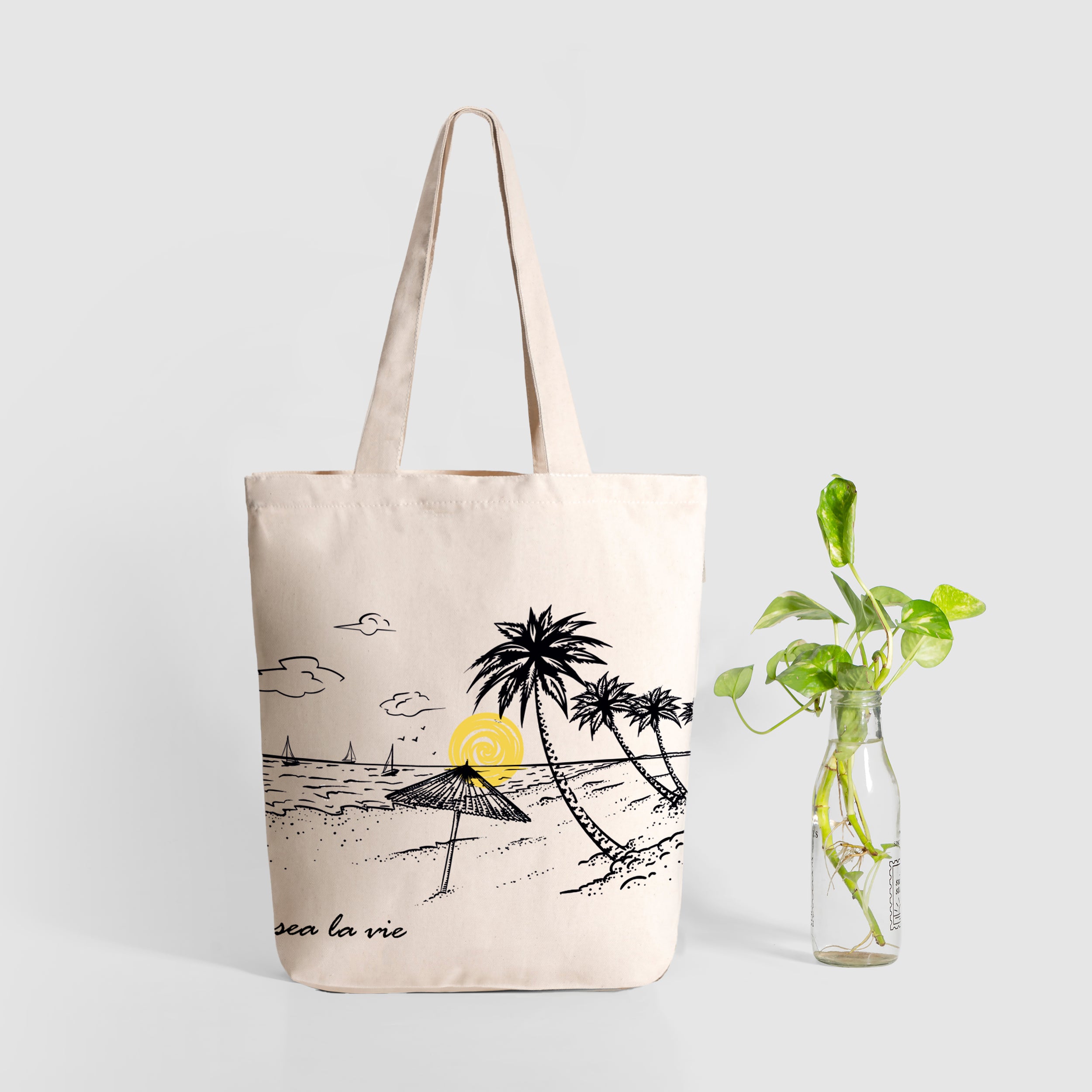 Canvas Tote Bag Sea La Vie ecoright