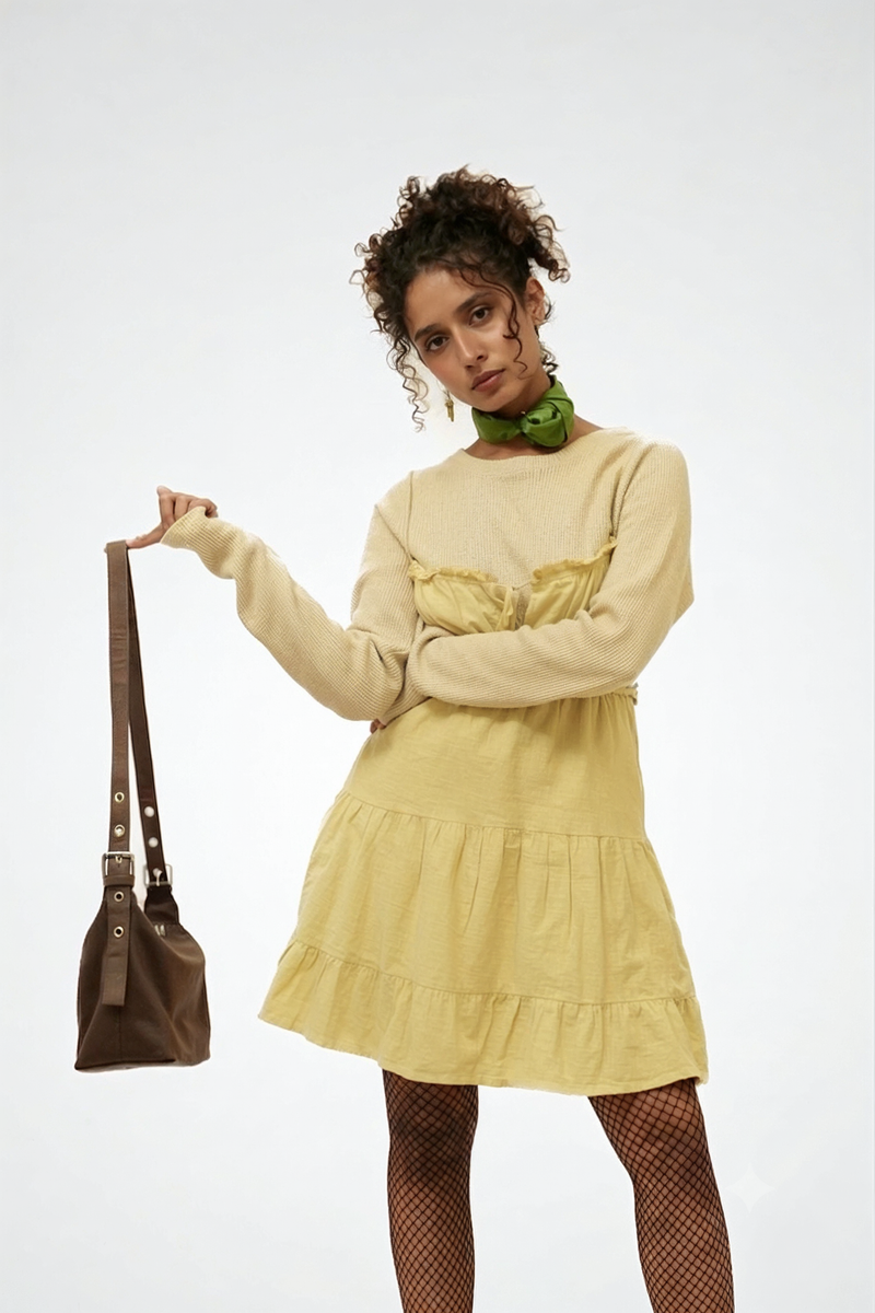 THE DEMI CROSSBODY BAG (BROWN)
