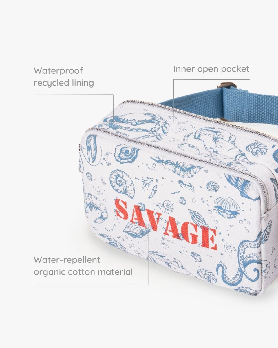 savage printed box sling crossbody bag