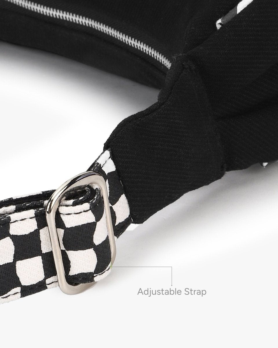 checkmate sling bag organic cotton crossbody bag