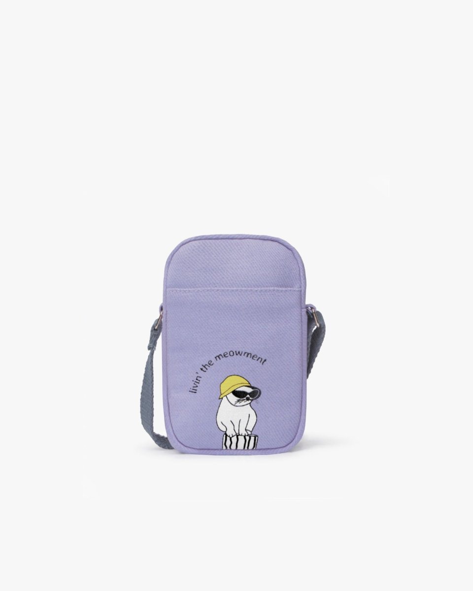 meowment cute printed phone bag crossbody sling