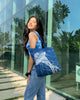 Fascinating Jellyfish Large Zipper Tote Bag