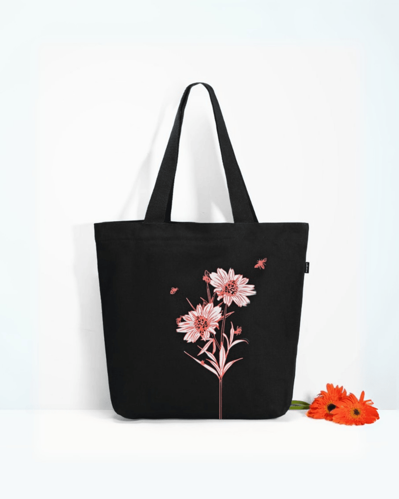 Happy Flowers (Black) - Ecoright