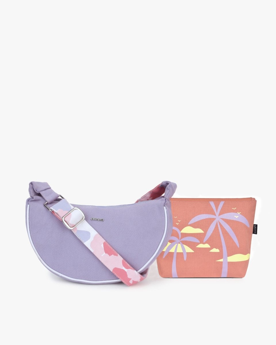 The Tsuki Sling (Blossom) & Cosmetic Pouch (Summer Haze) - Ecoright