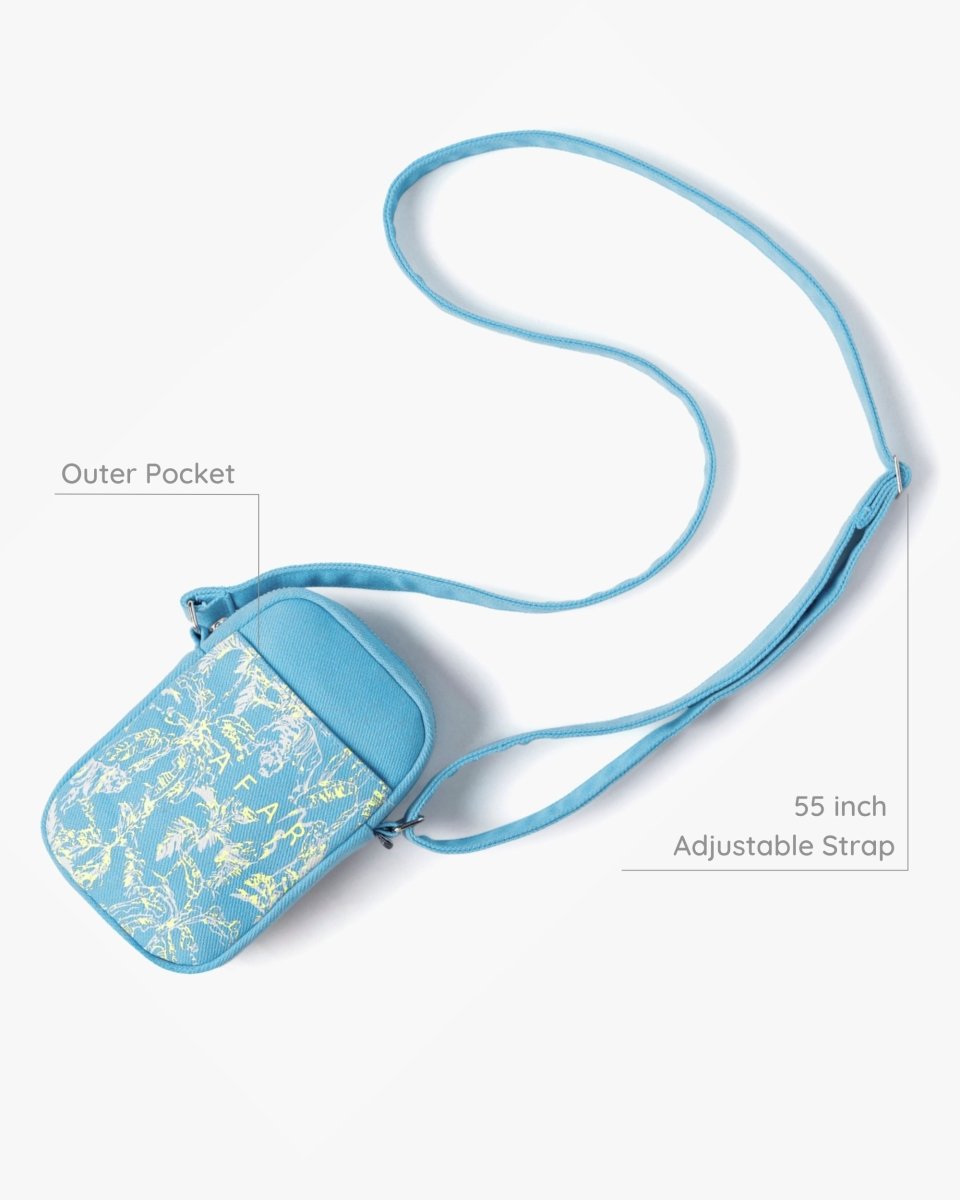 safari print phone bag crossbody sling