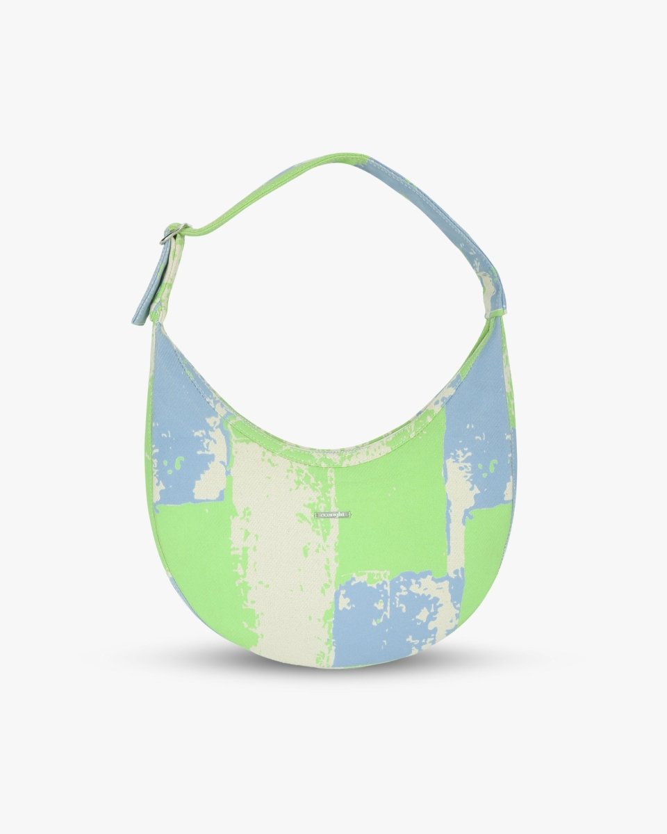 Terra moon bag styled as a relaxed everyday shoulder bag
