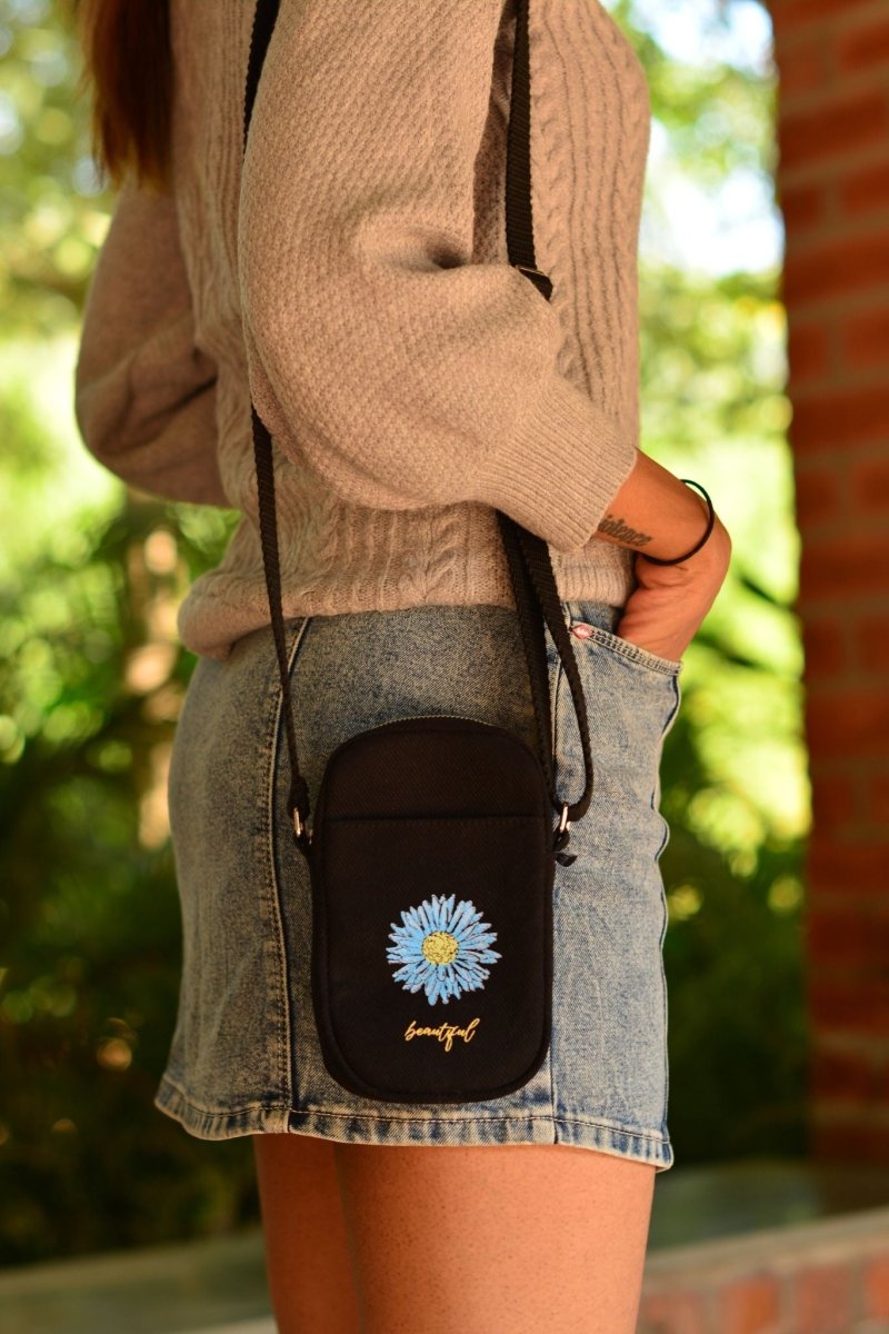 flora floral print phone bag crossbody sling