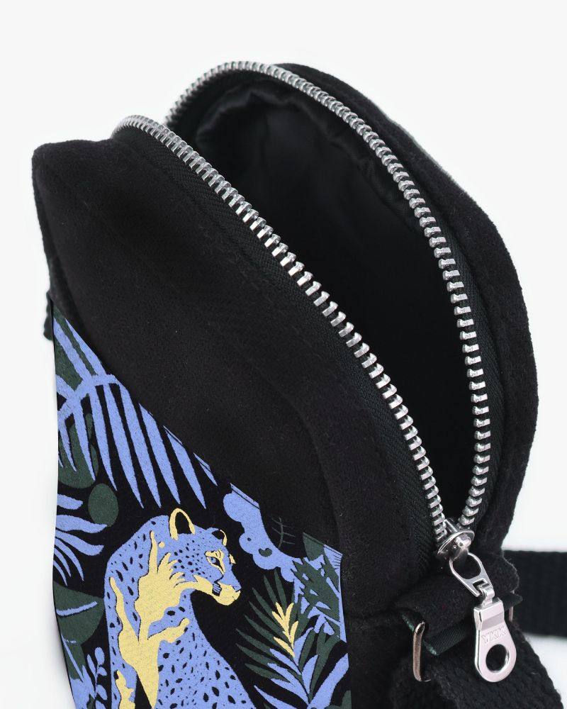 jungle safari wildlife print phone bag crossbody
