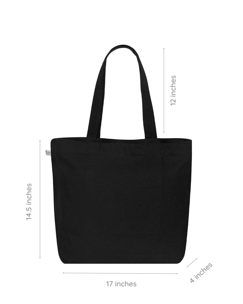 Canvas Bag Large Tote Bags With Zipper Awarewolf Large Zipper Tote