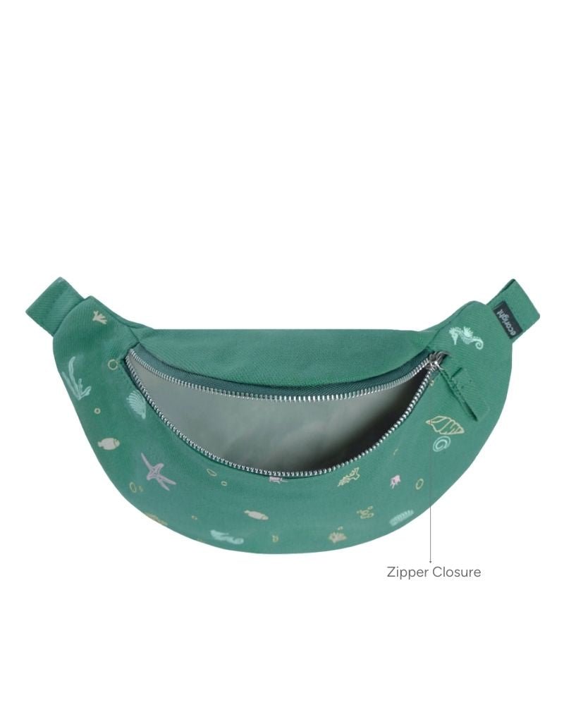 ocean print waist bag side