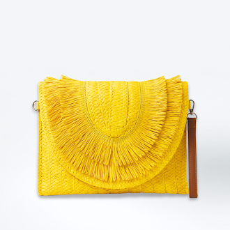 Sunkiss Fringed Clutch