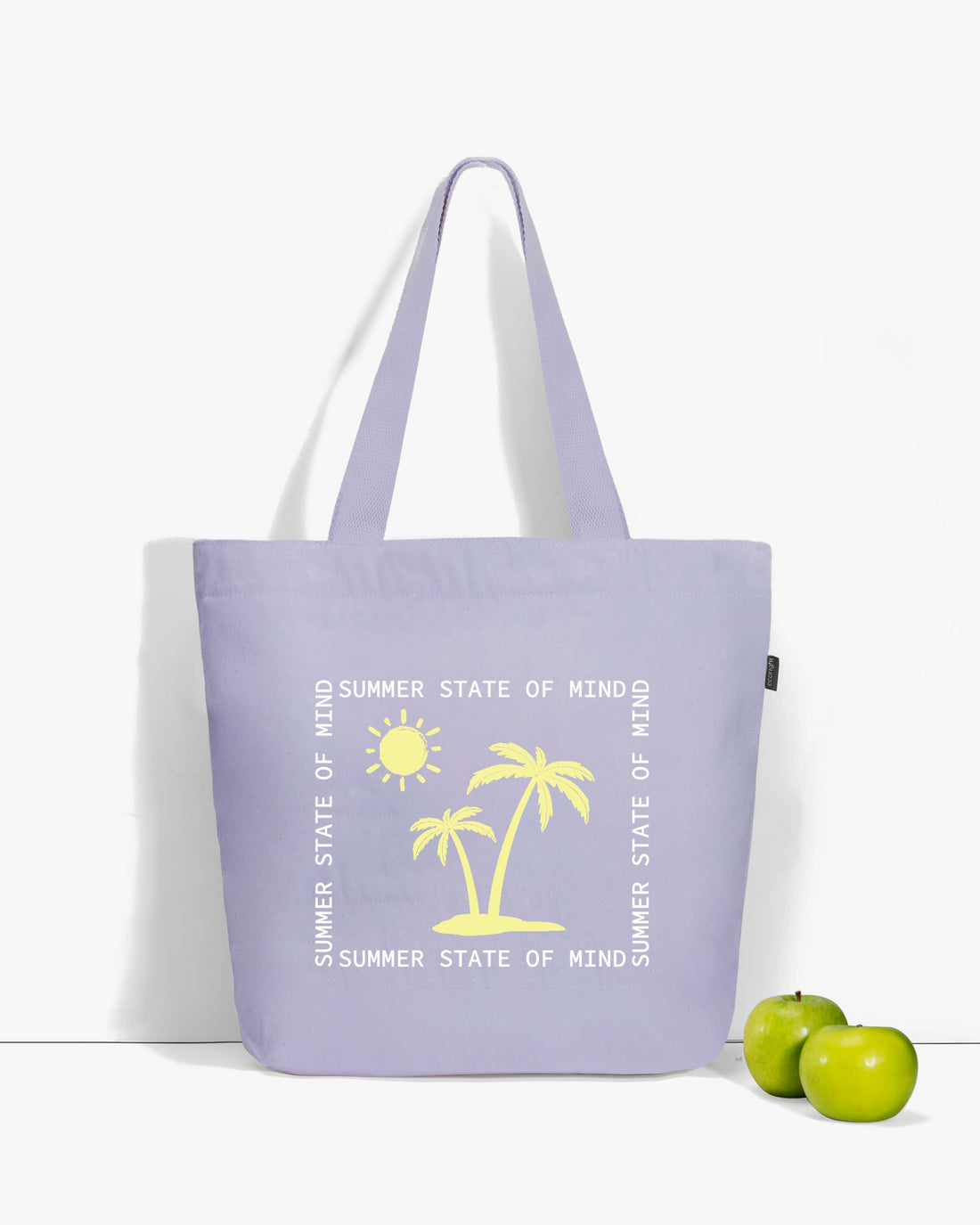 Large Zipper Tote Bag - Sunny Side