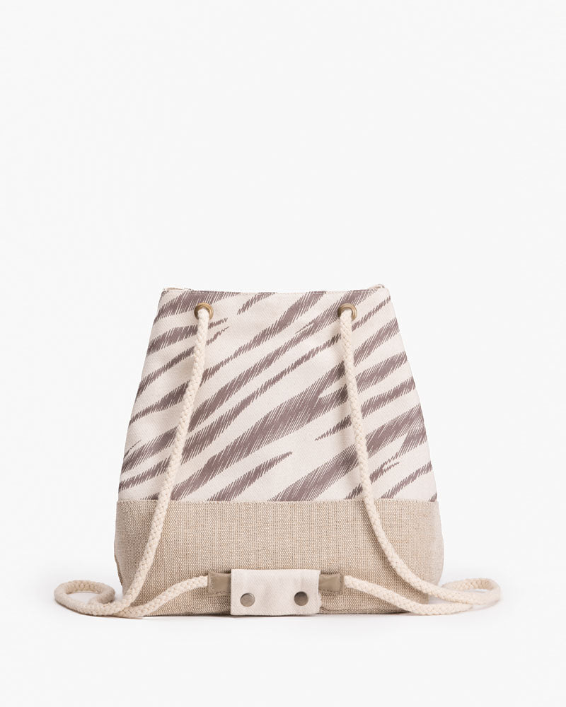 Convertible Backpack - Zebra Stripes: Eco-Friendly and Sustainable Convertible Tote Bags by ecoright