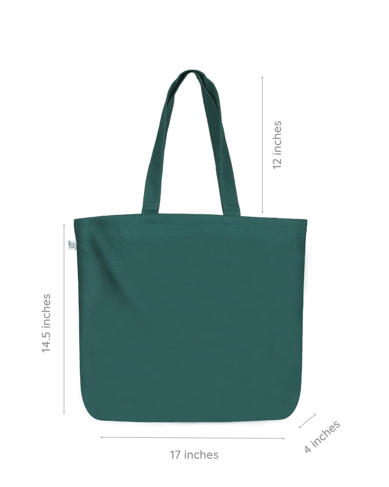 Large Zipper Tote Bag - Awarewolf: Eco-Friendly and Sustainable Clearance by ecoright