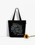 Large Zipper Tote Bag - Vitamin Sea: Eco-Friendly and Sustainable Large Zipper Tote Bag by ecoright