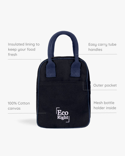Lunch Bag - Black: Eco-Friendly and Sustainable Lunch Bag by ecoright