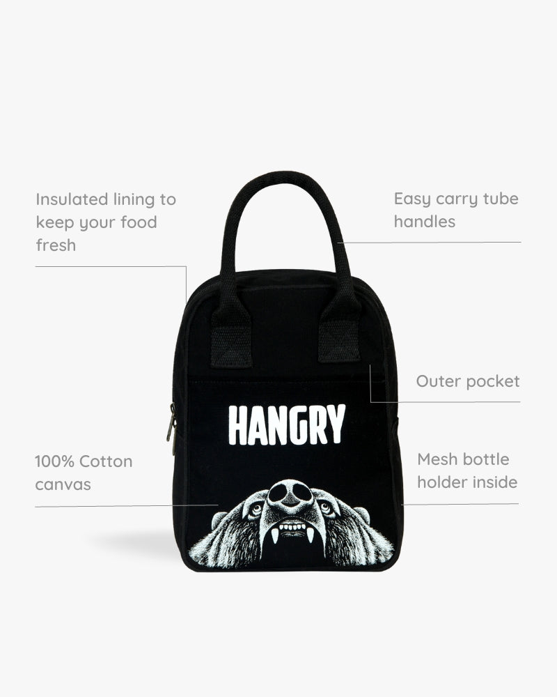 Lunch Bag - Hangry Bear: Eco-Friendly and Sustainable Lunch Bag by ecoright