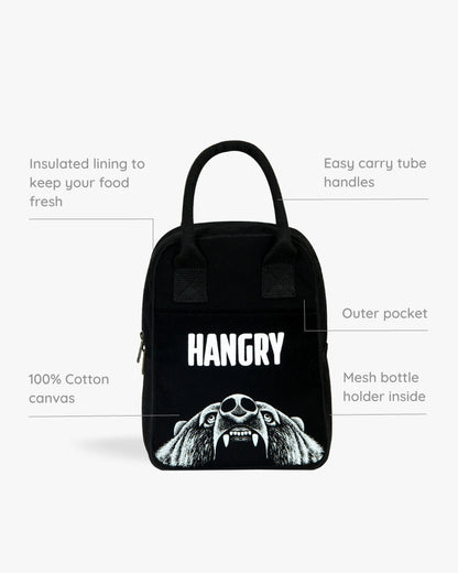 Lunch Bag - Hangry Bear: Eco-Friendly and Sustainable Lunch Bag by ecoright