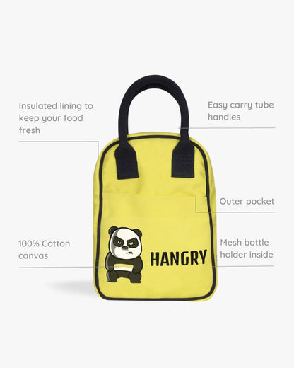 Lunch Bag - Hangry Panda: Eco-Friendly and Sustainable Lunch Bag by ecoright