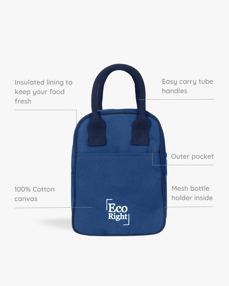 Lunch Bag - Navy Blue: Eco-Friendly and Sustainable Lunch Bag by ecoright