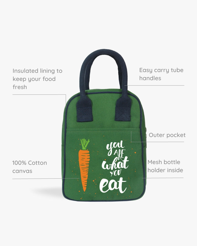 Lunch Bag - You are what you eat: Eco-Friendly and Sustainable Lunch Bag by ecoright