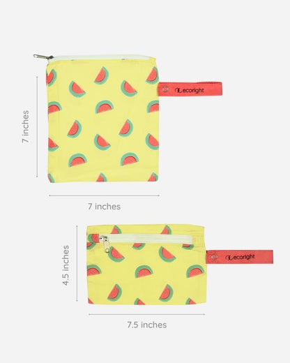 Snack Pouches - One in a Melon: Eco-Friendly and Sustainable Snack Pouches by ecoright