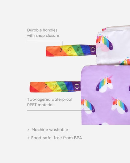 Snack Pouches - Unicorn Pride: Eco-Friendly and Sustainable Snack Pouches by ecoright