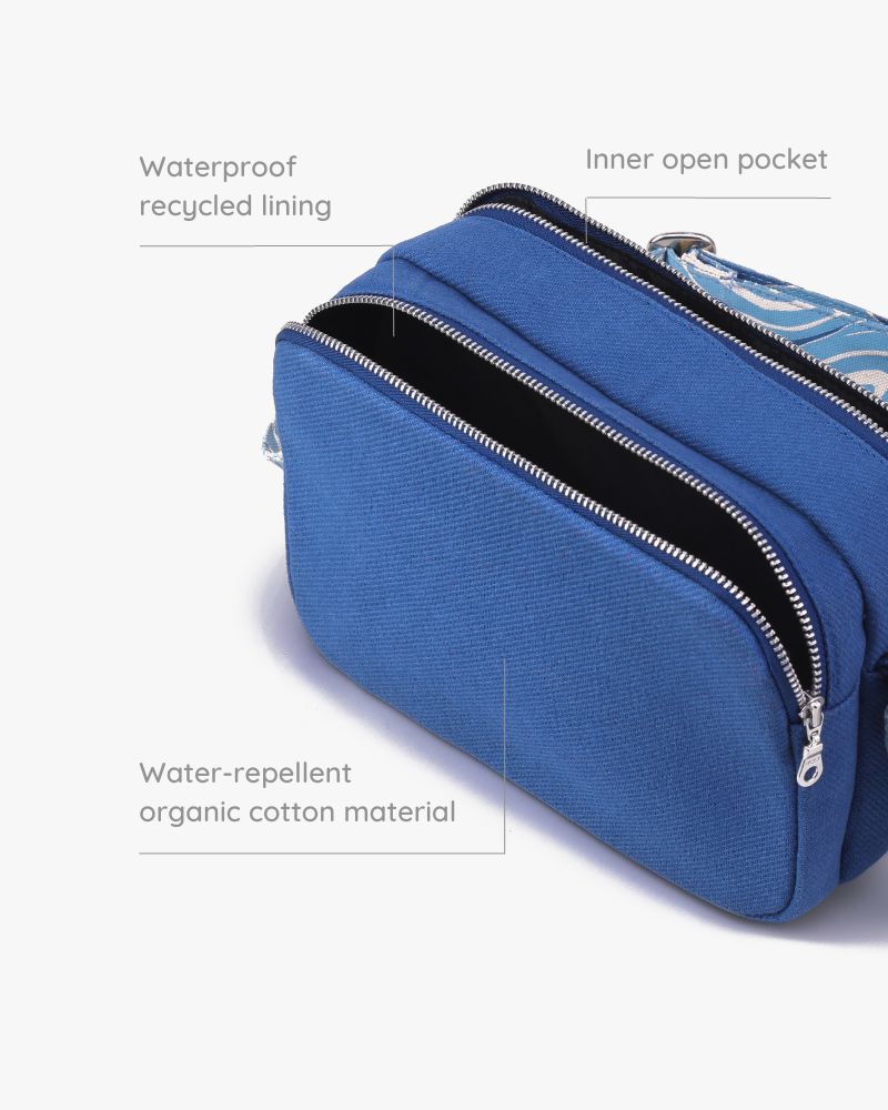The Box Sling - Ocean Swirls: Eco-Friendly and Sustainable The Box Sling by ecoright