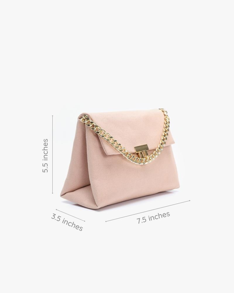 Buy Rose Gold Pearl Clutch bag – Odette