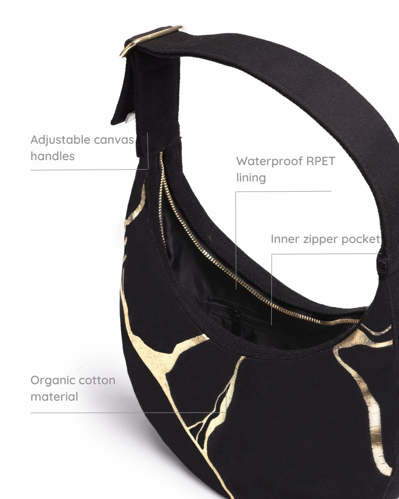 The Moon Bag - Kintsugi: Eco-Friendly and Sustainable The Moon Bag by ecoright