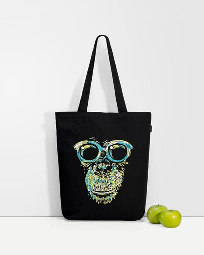Zipper Tote Bag - Chimp Life: Eco-Friendly and Sustainable Zipper Tote Bag by ecoright