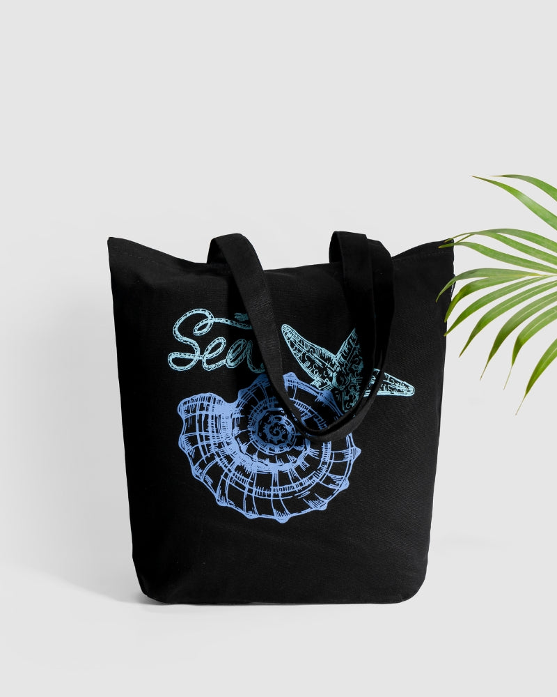 Galaxy in vase dyed black Tote Bag - earthsave